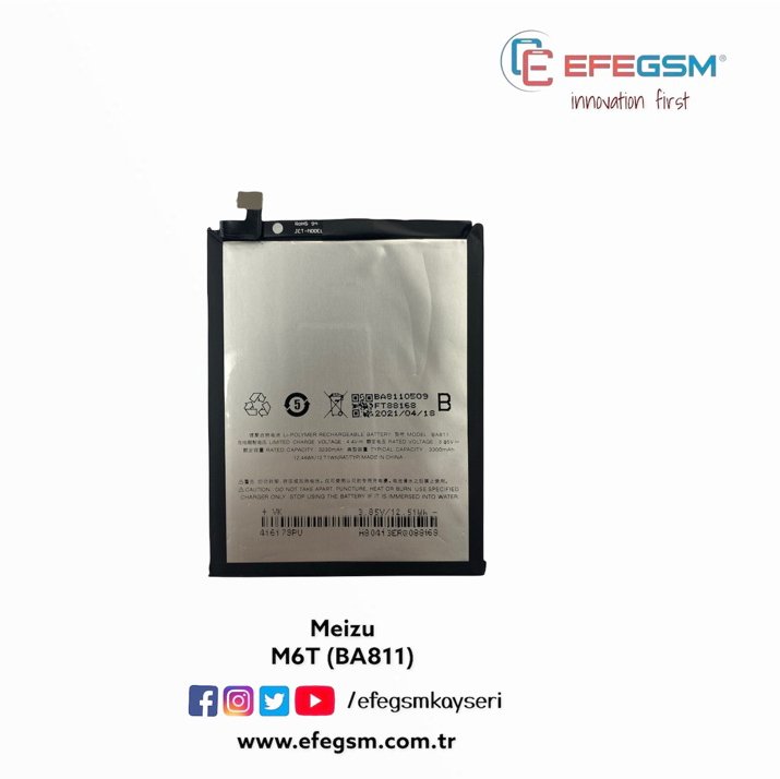 Meizu M6T (BA811) Batarya