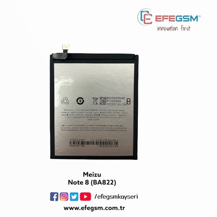 Meizu Note 8 (BA822) Batarya