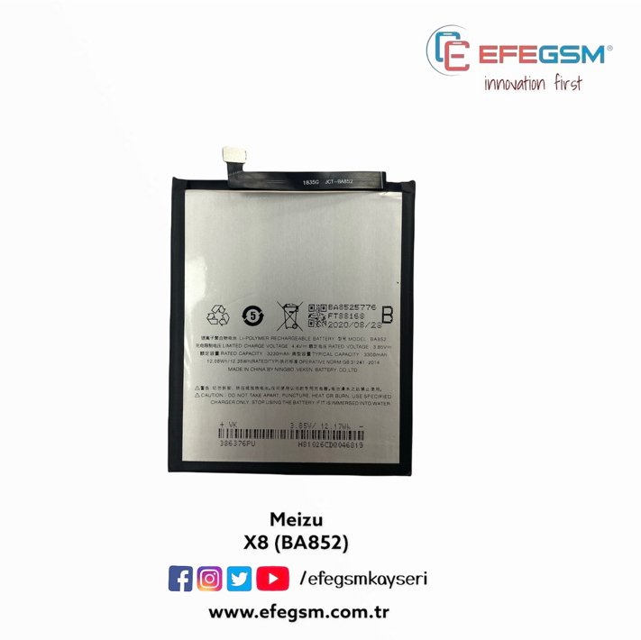 Meizu X8 (BA852) Batarya