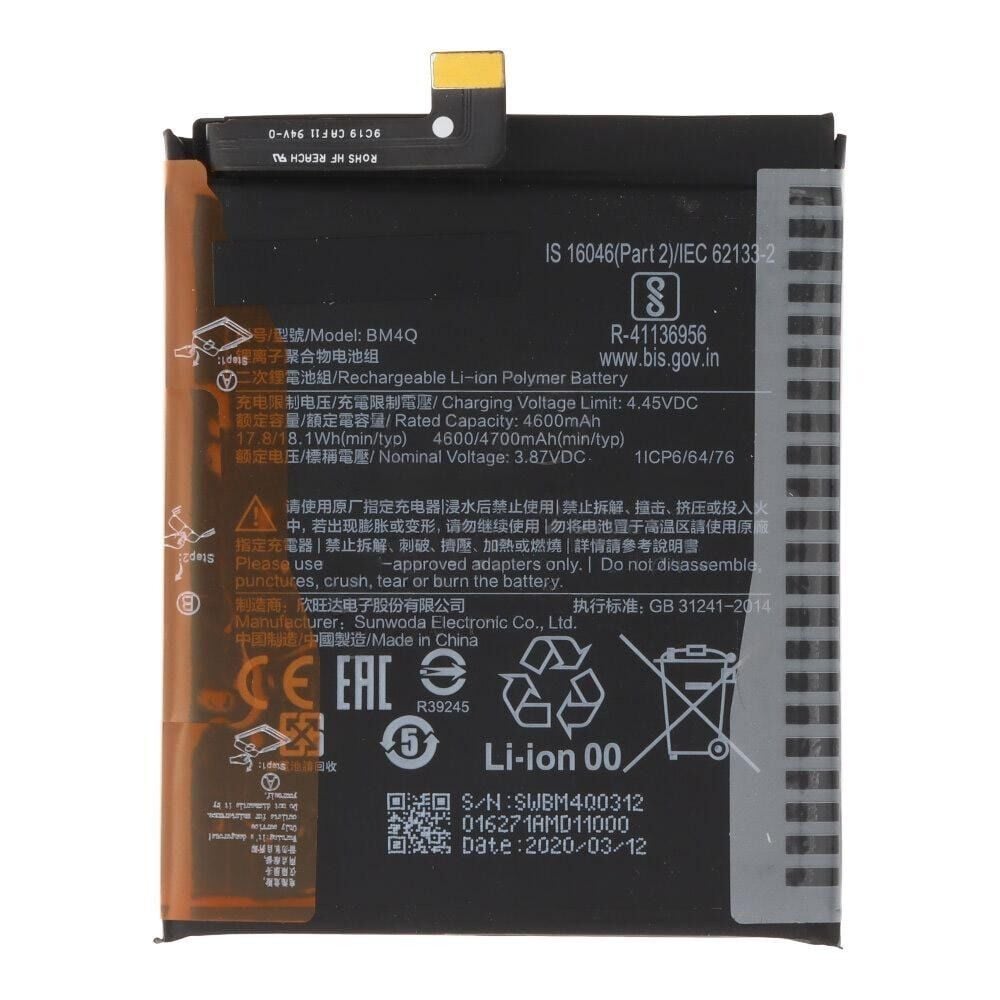 Xiaomi Poco F2 Pro (BM4Q) Batarya