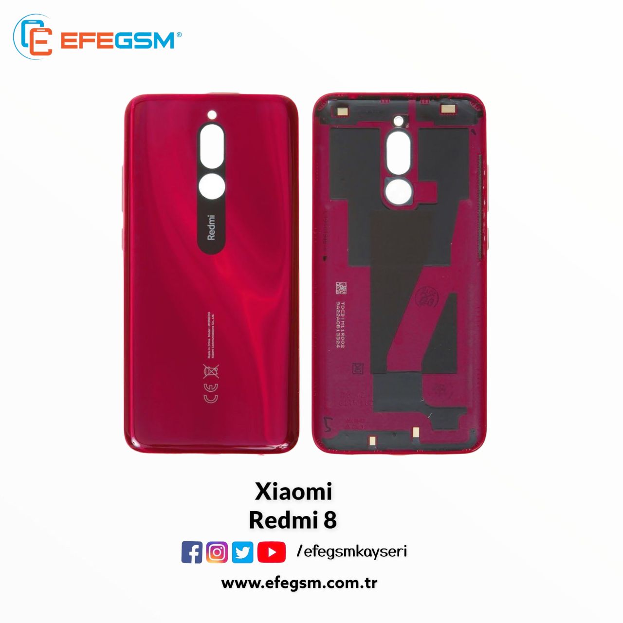 Xiaomi Redmi 8 Arka Kapak Mavi