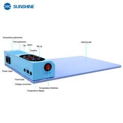 Sunshine S-918E LCD Isıtmalı Ekran Ayırıcı Pad