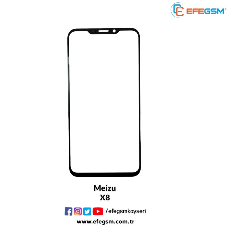 Meizu X8 Ocalı Cam