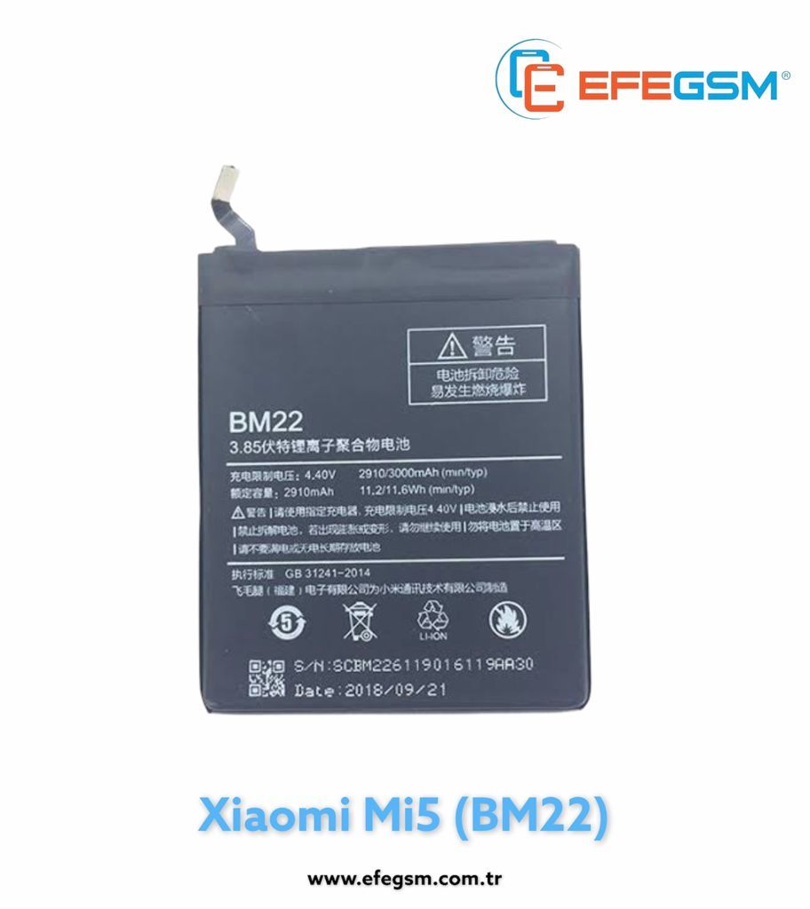 Xiaomi Mi 6A (BM22) Batarya