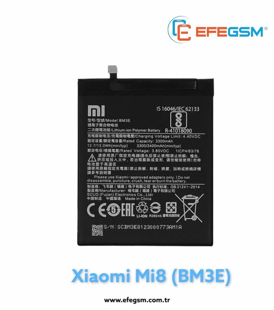 Xiaomi Mi8 (BM3E) Batarya