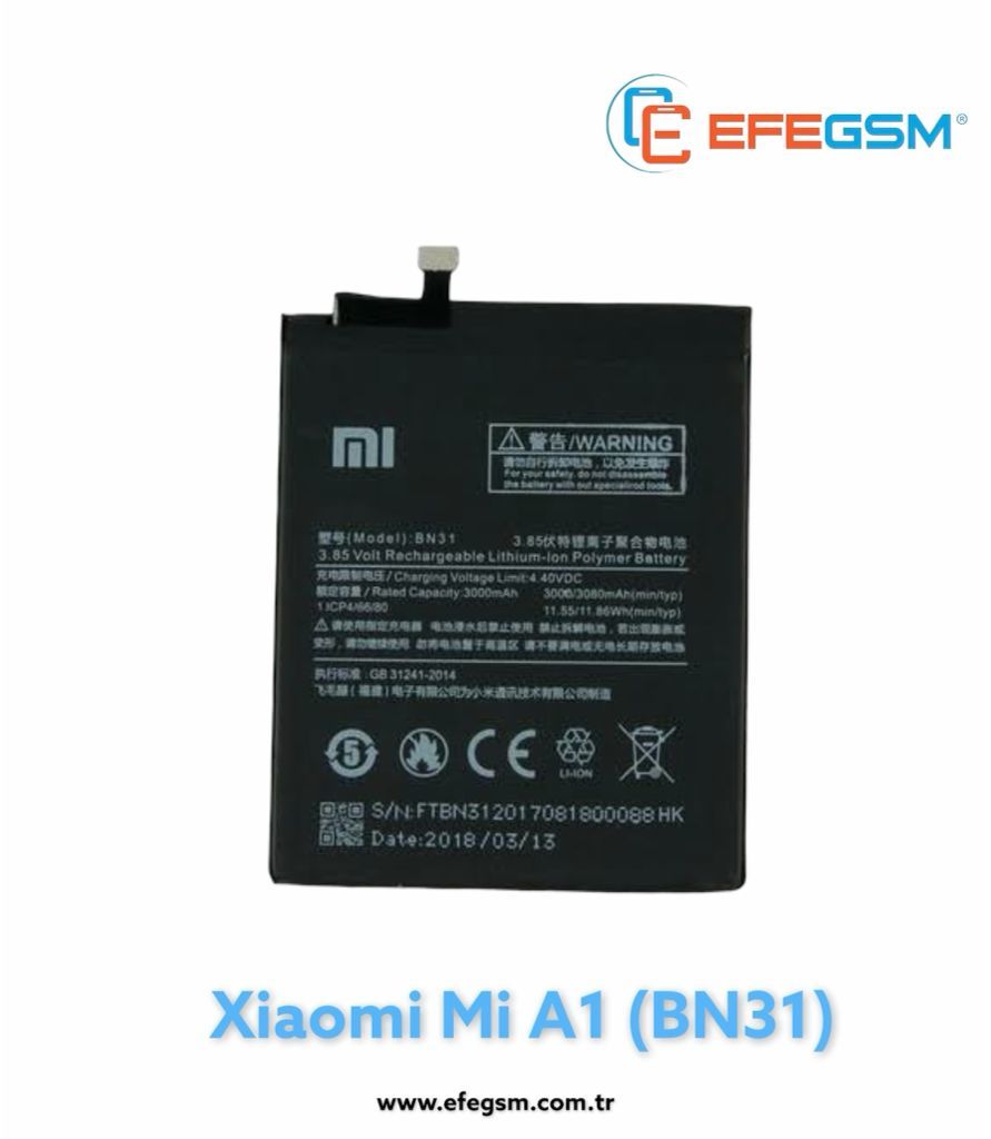 Xiaomi Mi A1 (BN31) Batarya