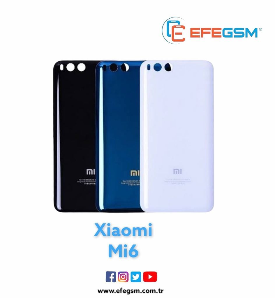 Xiaomi Mi 6 Arka Kapak Siyah