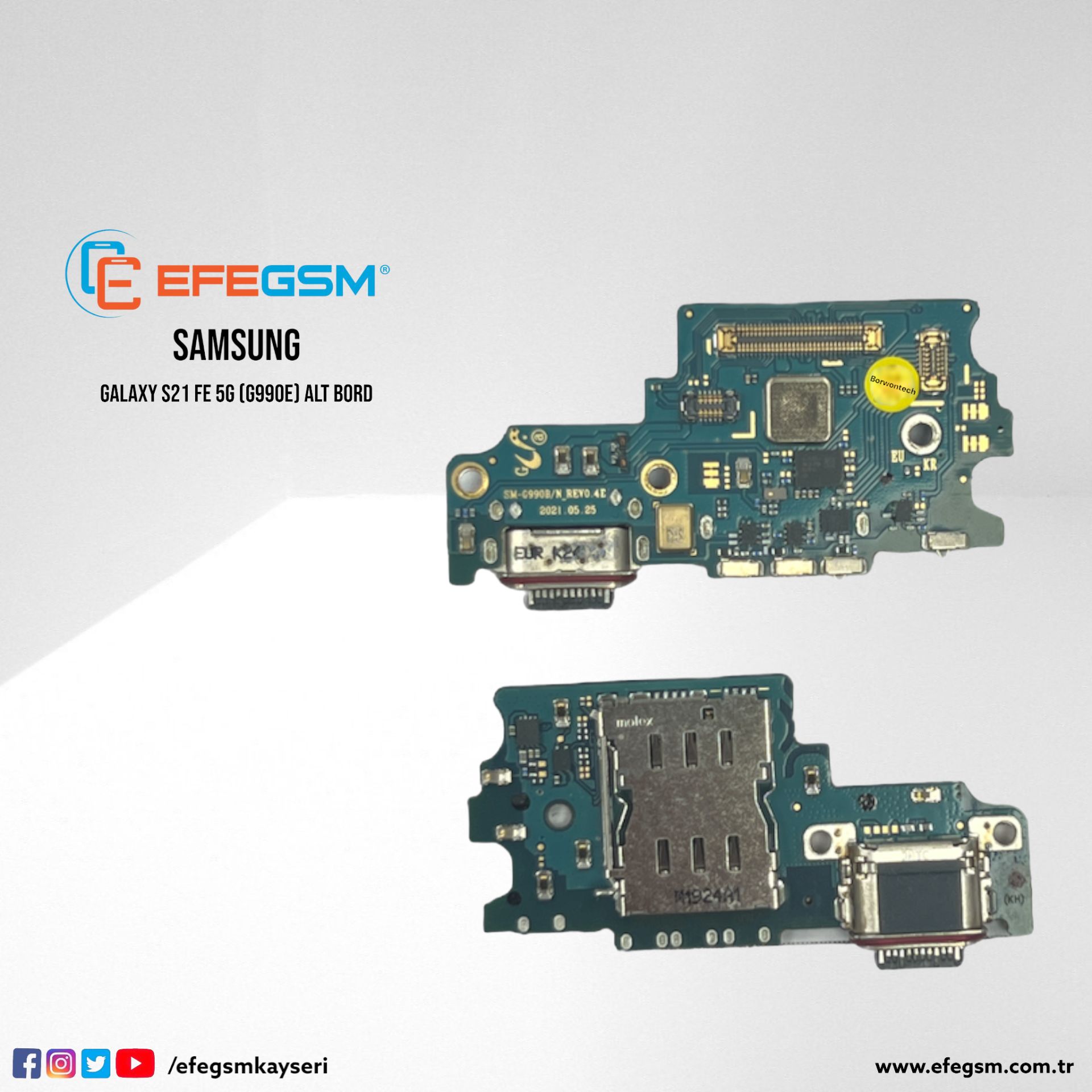 Samsung Galaxy S21 FE 5G (G990E) Alt Bord
