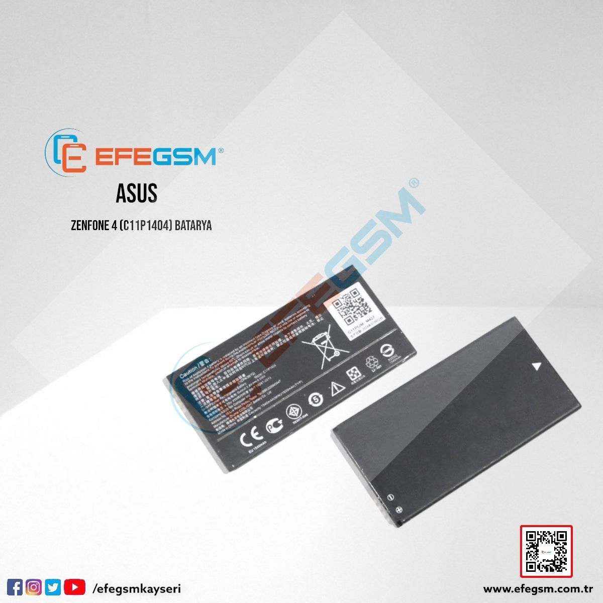 Asus Zenfone 4 (CPH1404) Batarya