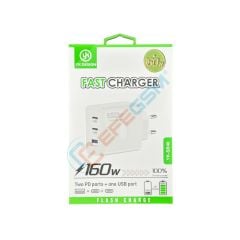 YK Desing YK-SR40 160W 1USB+2PD Usb Başlık