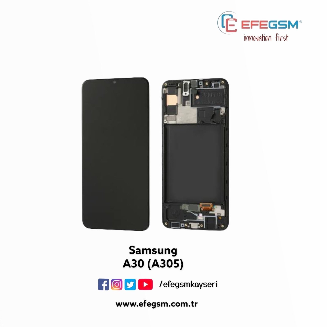Samsung Galaxy A30 (A305) Ekran Çıtalı
