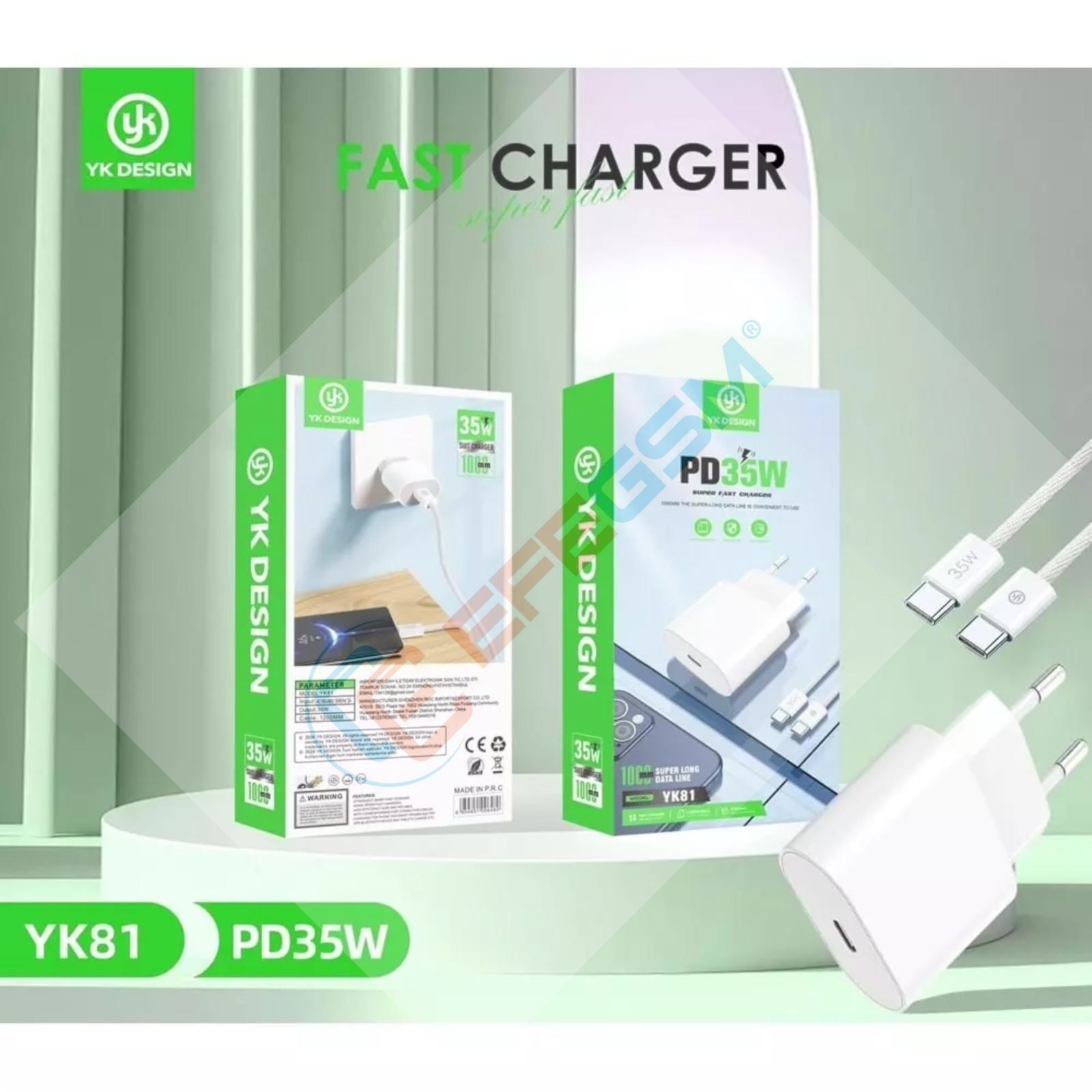 YK Desing YK81 35W Type-c Şarj Aleti