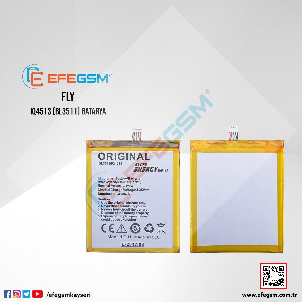 Fly IQ4513 (BL3511) Batarya