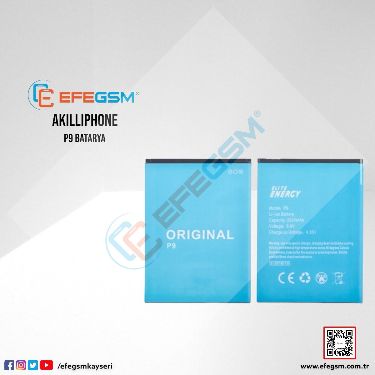 AkıllıPhone P9 Batarya