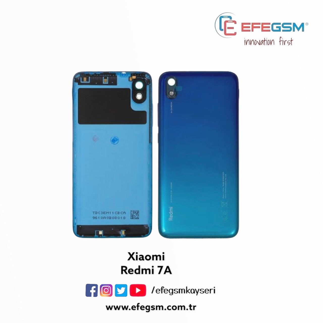 Xiaomi Redmi 7A Arka Kapak Siyah
