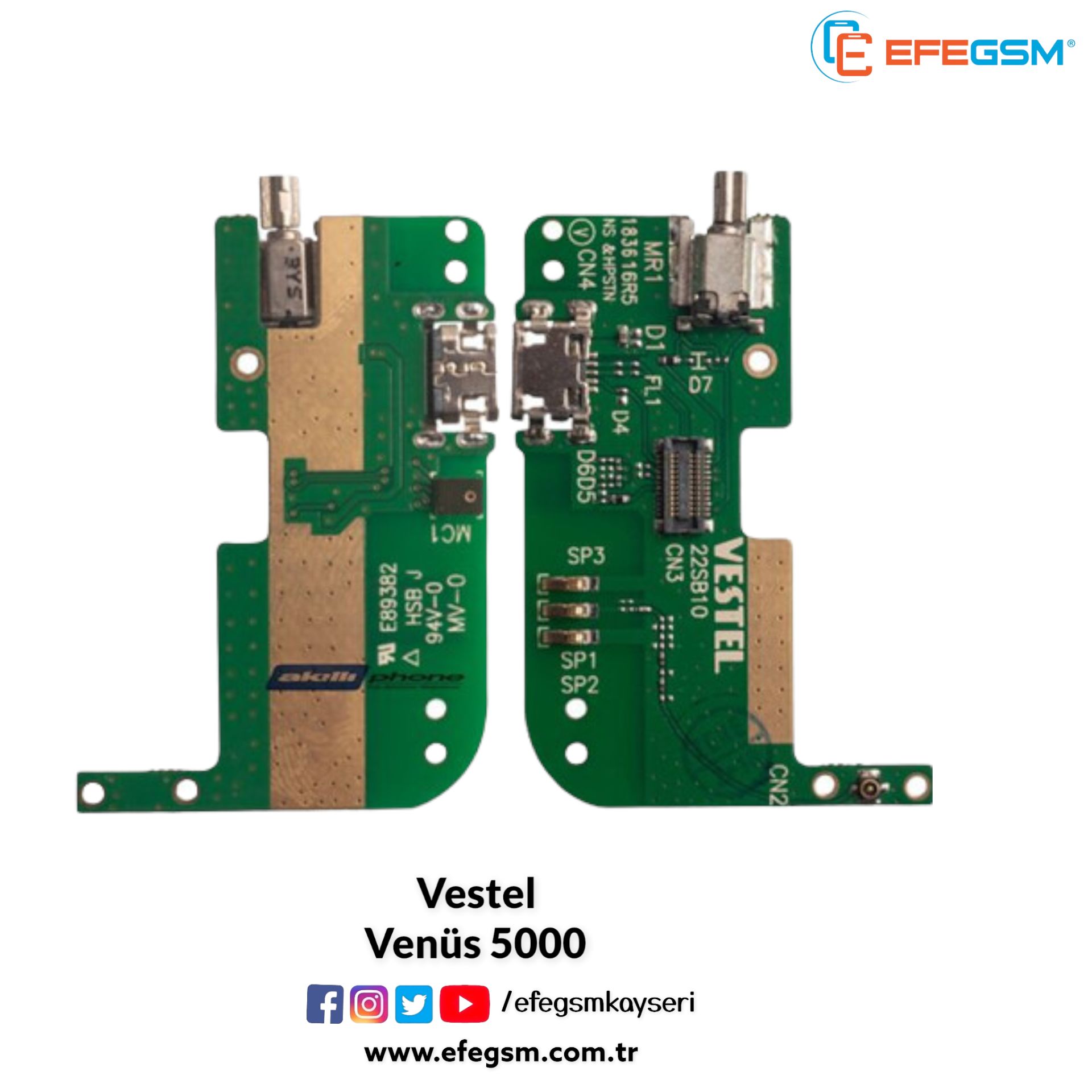 Vestel Venüs 5000 Alt Bord