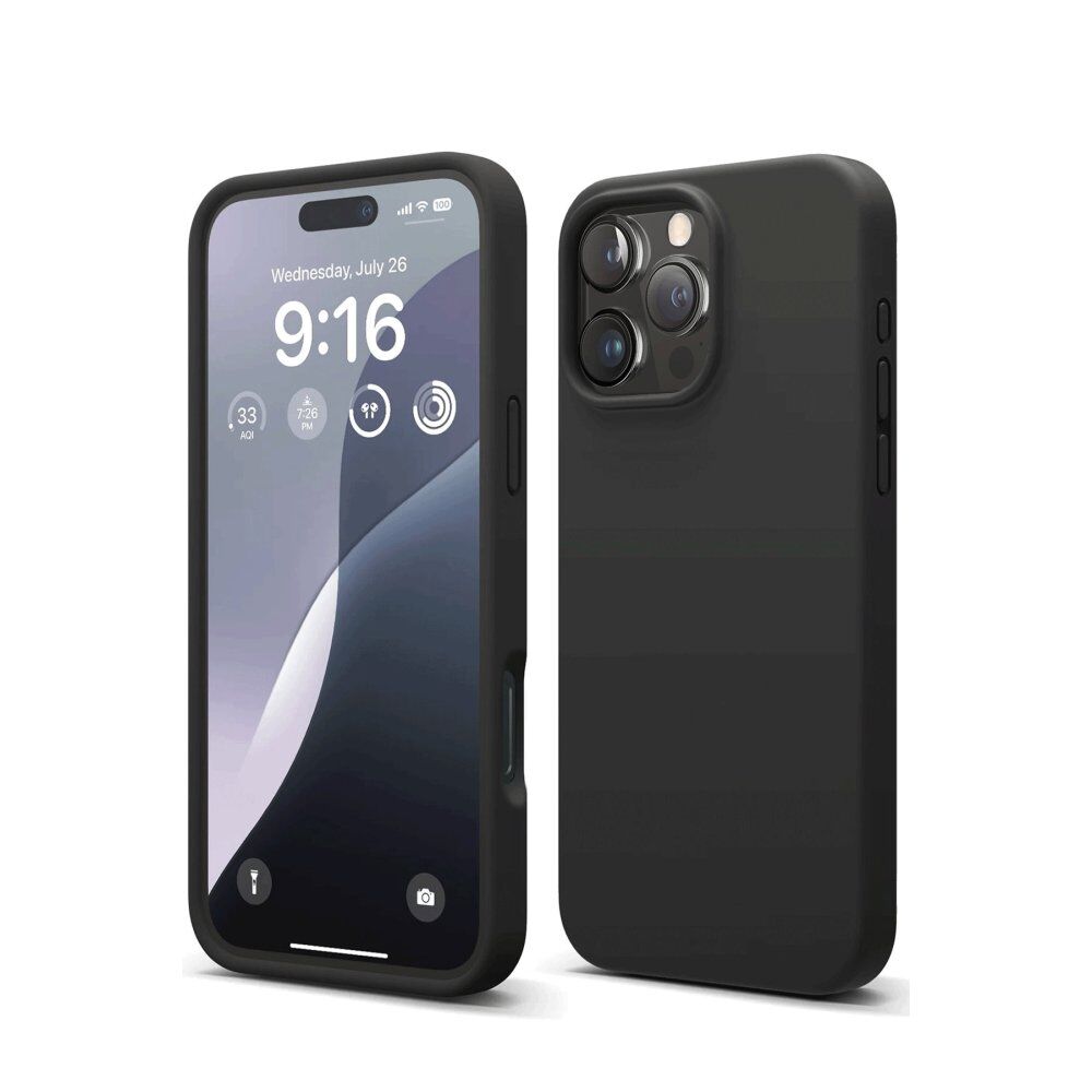 Iphone 16 Pro Max Rubber Case Siyah