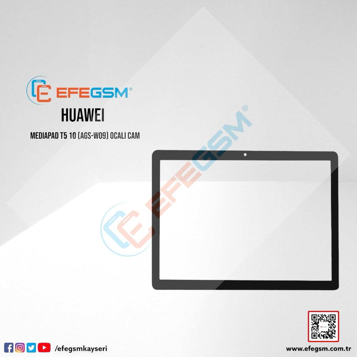Huawei MediaPad T5 10 (AGS2-W09) Ocalı Cam