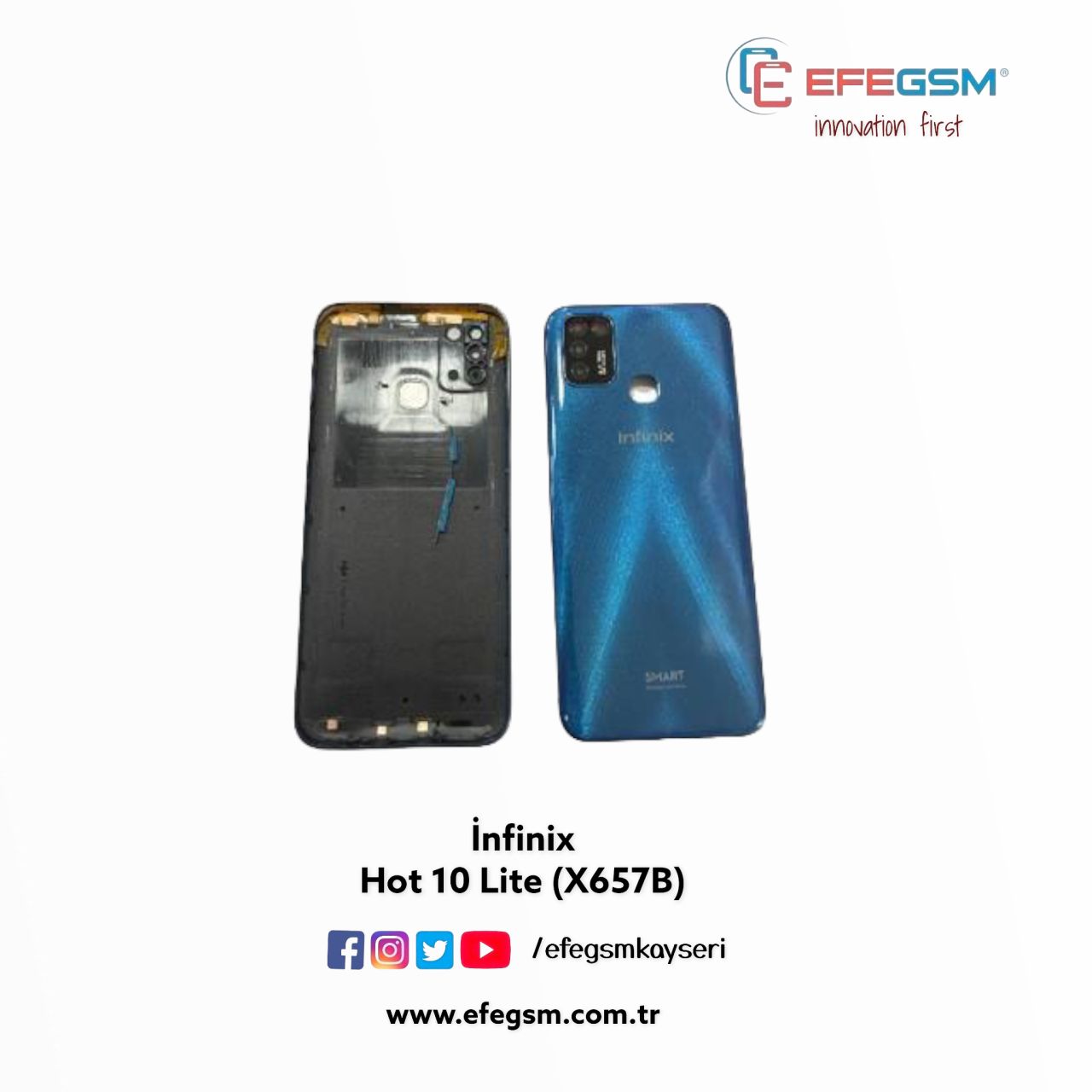 İnfinix Hot 10 Lite (X657B) Arka Kapak
