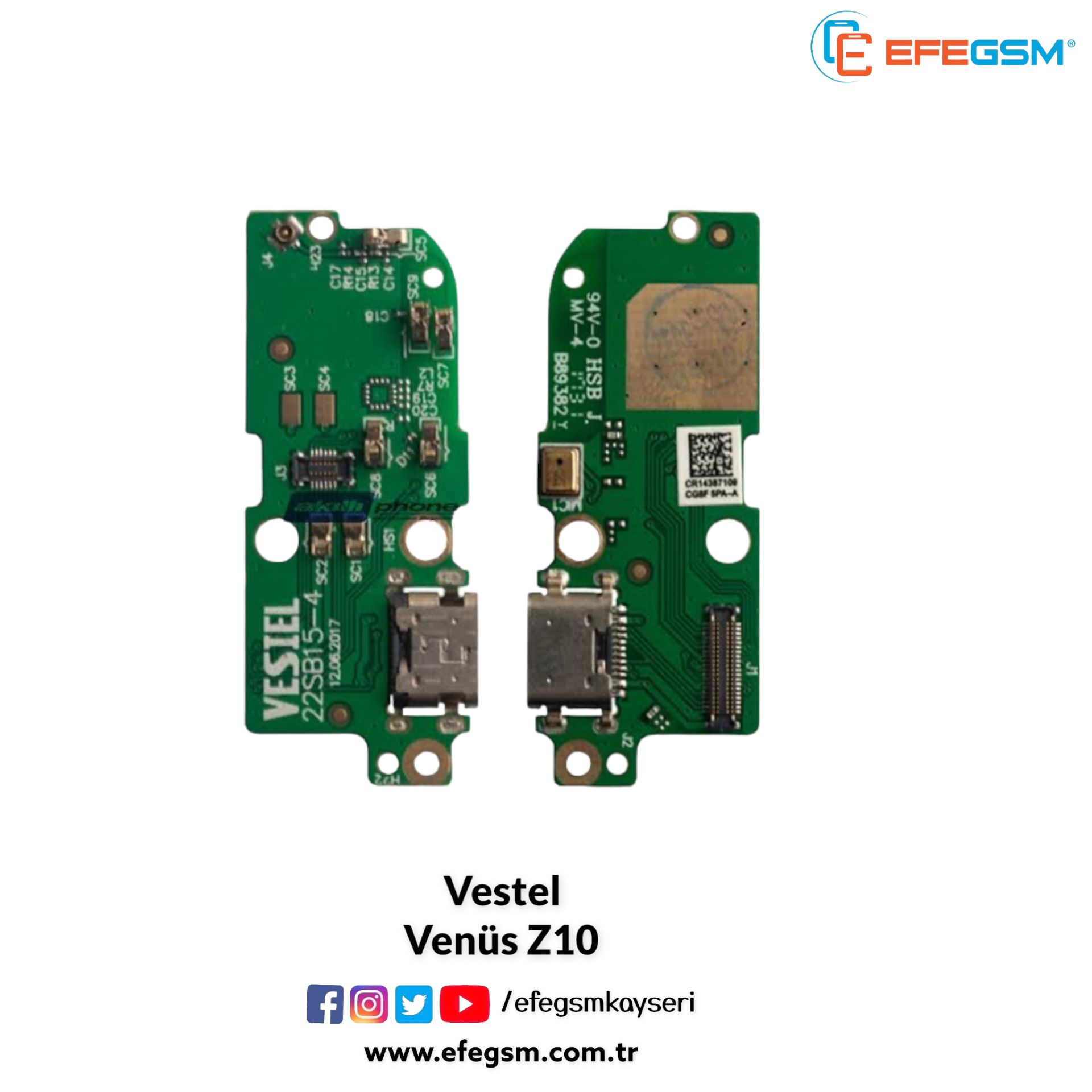 Vestel Venüs Z10 Alt Bord