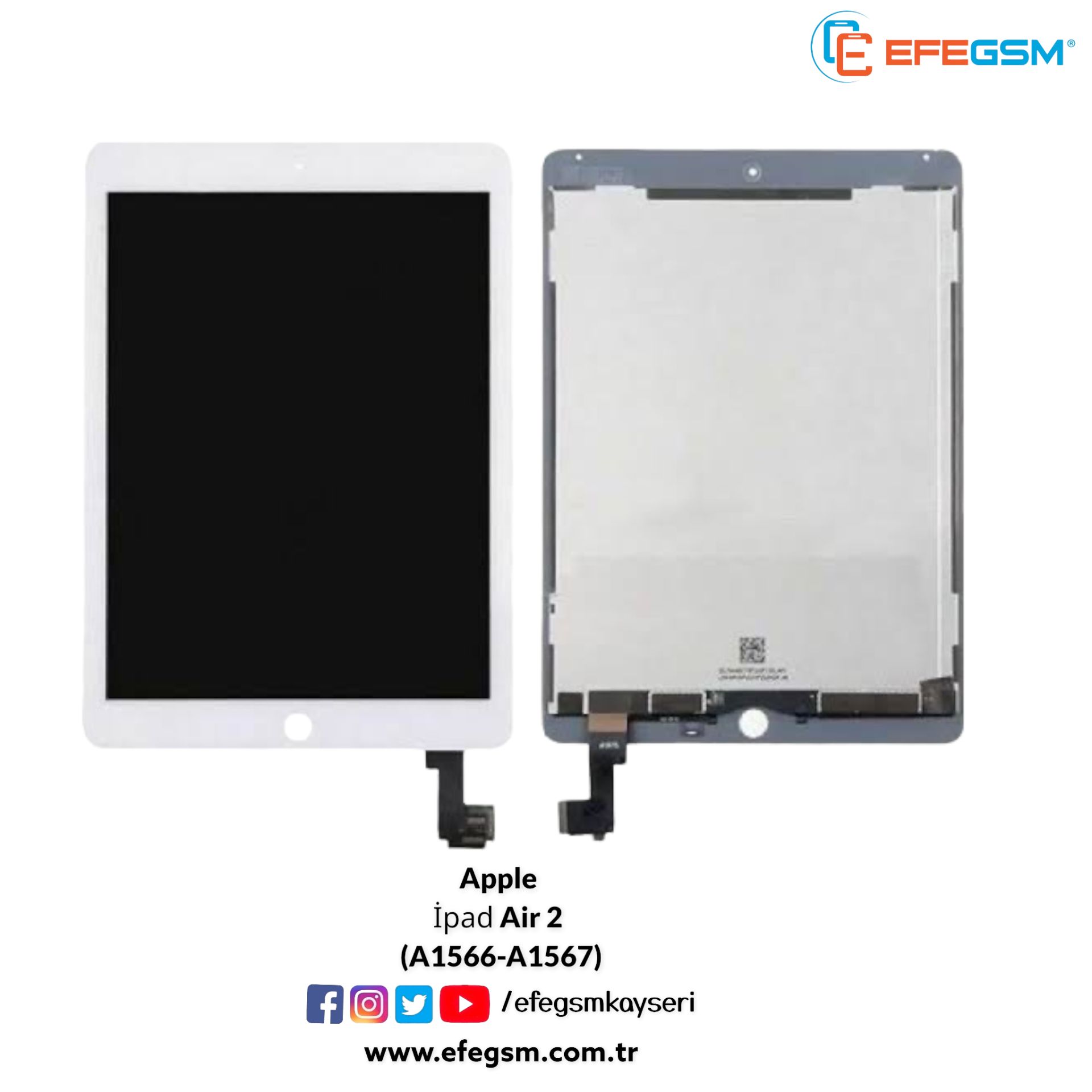 Apple İpad Air 2 (A1566) Ekran