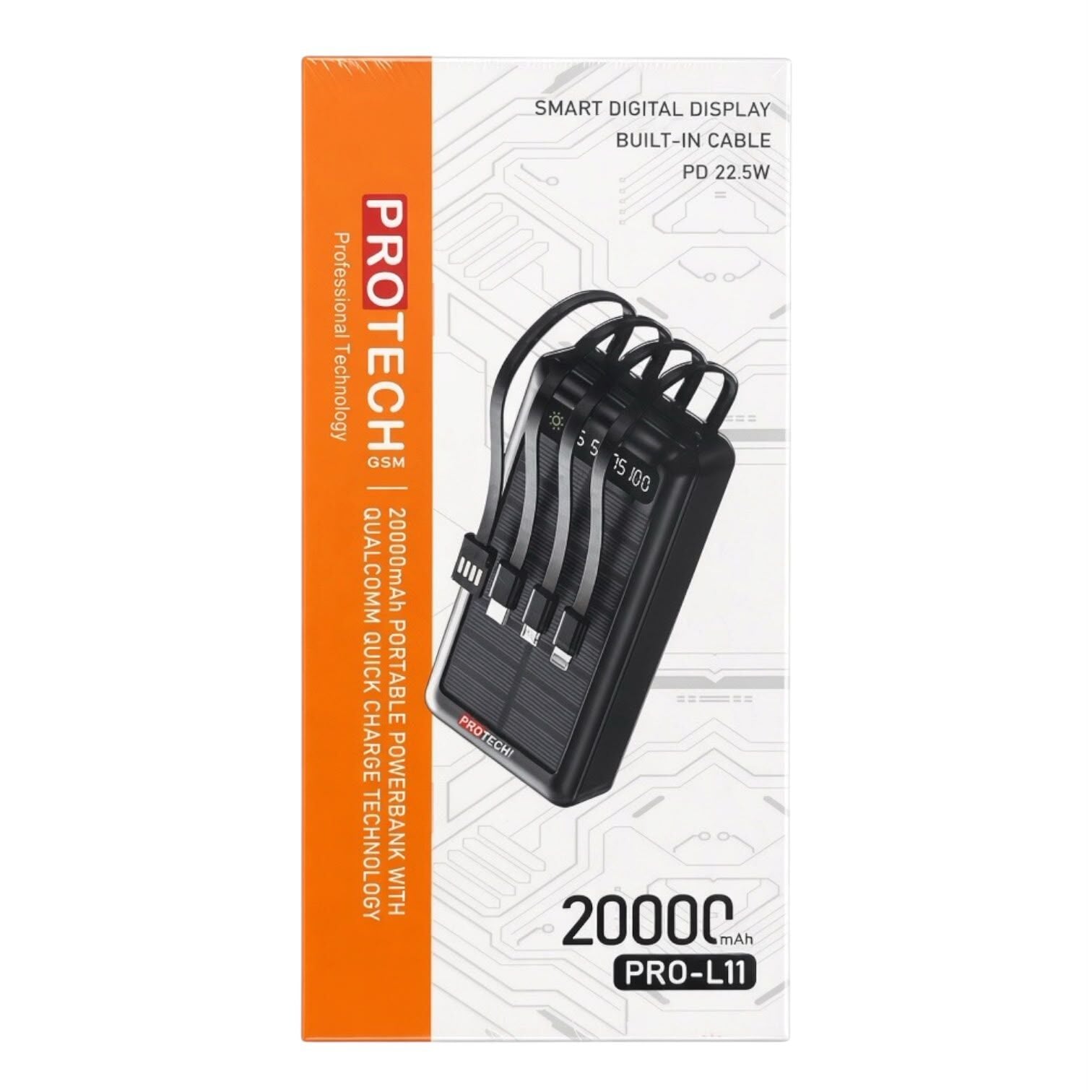 Protech Pro-L11 20000 mAh Güneş Enerjili Power Bank