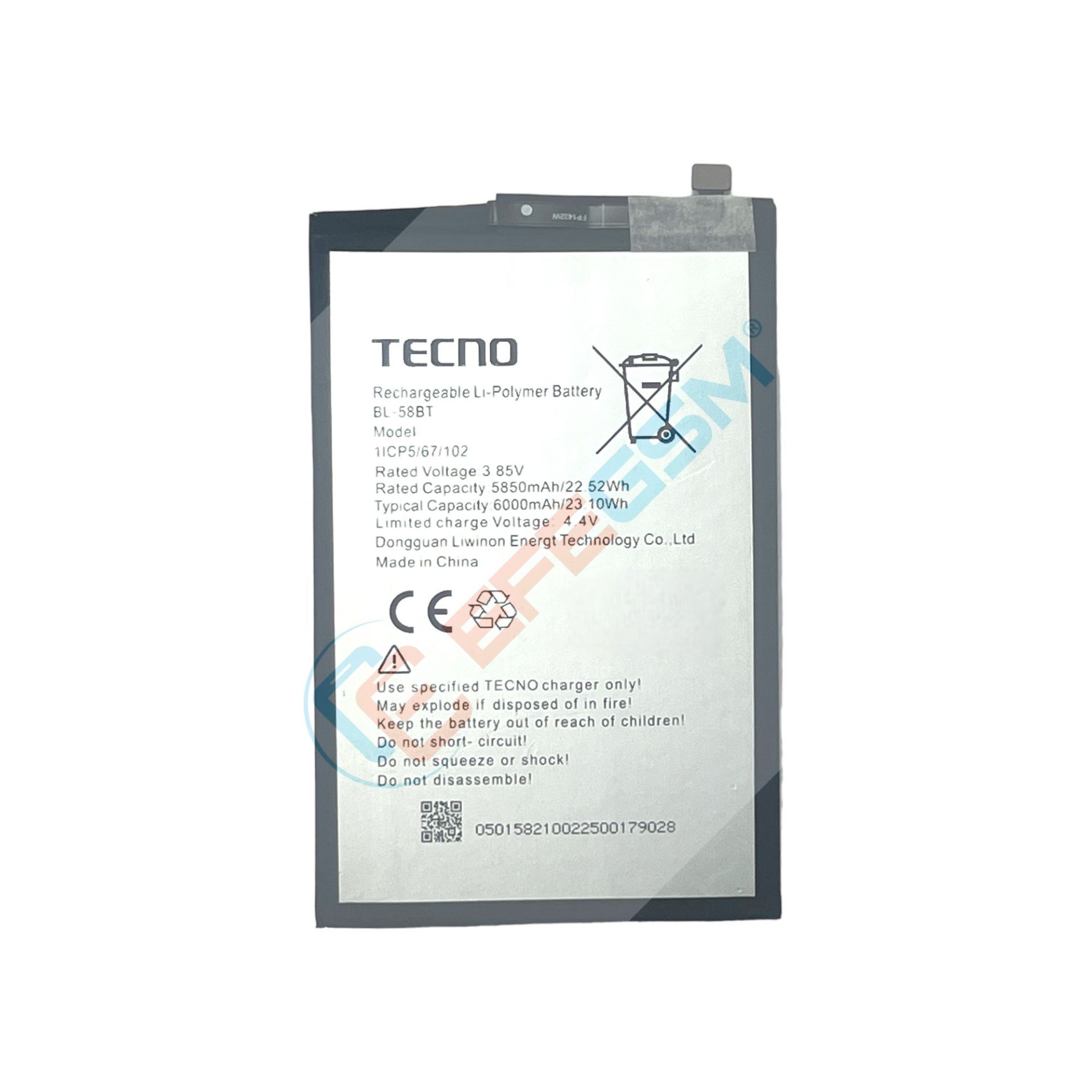 Tecno Pova (BL-58BT) Batarya