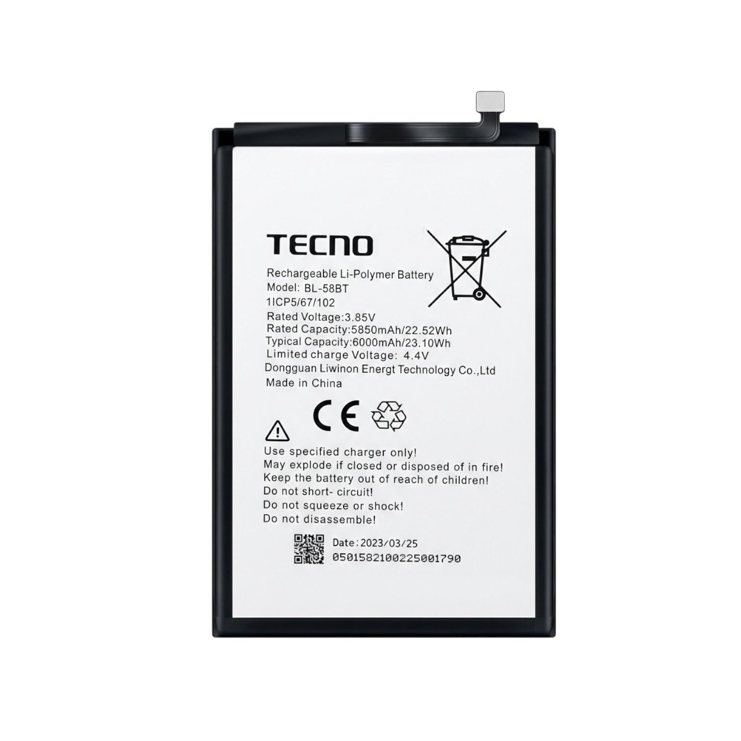 Tecno Pova Neo (BL-58BT) Batarya