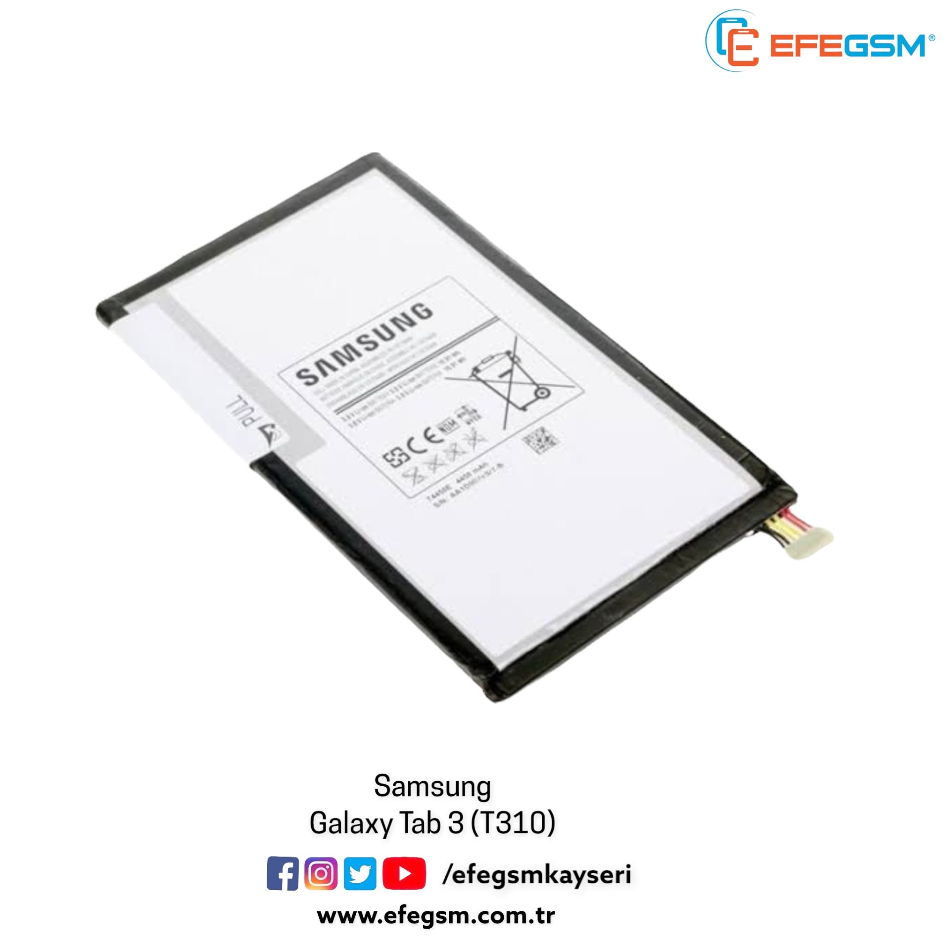 Samsung Galaxy Tab 3 (SM-T310) Batarya