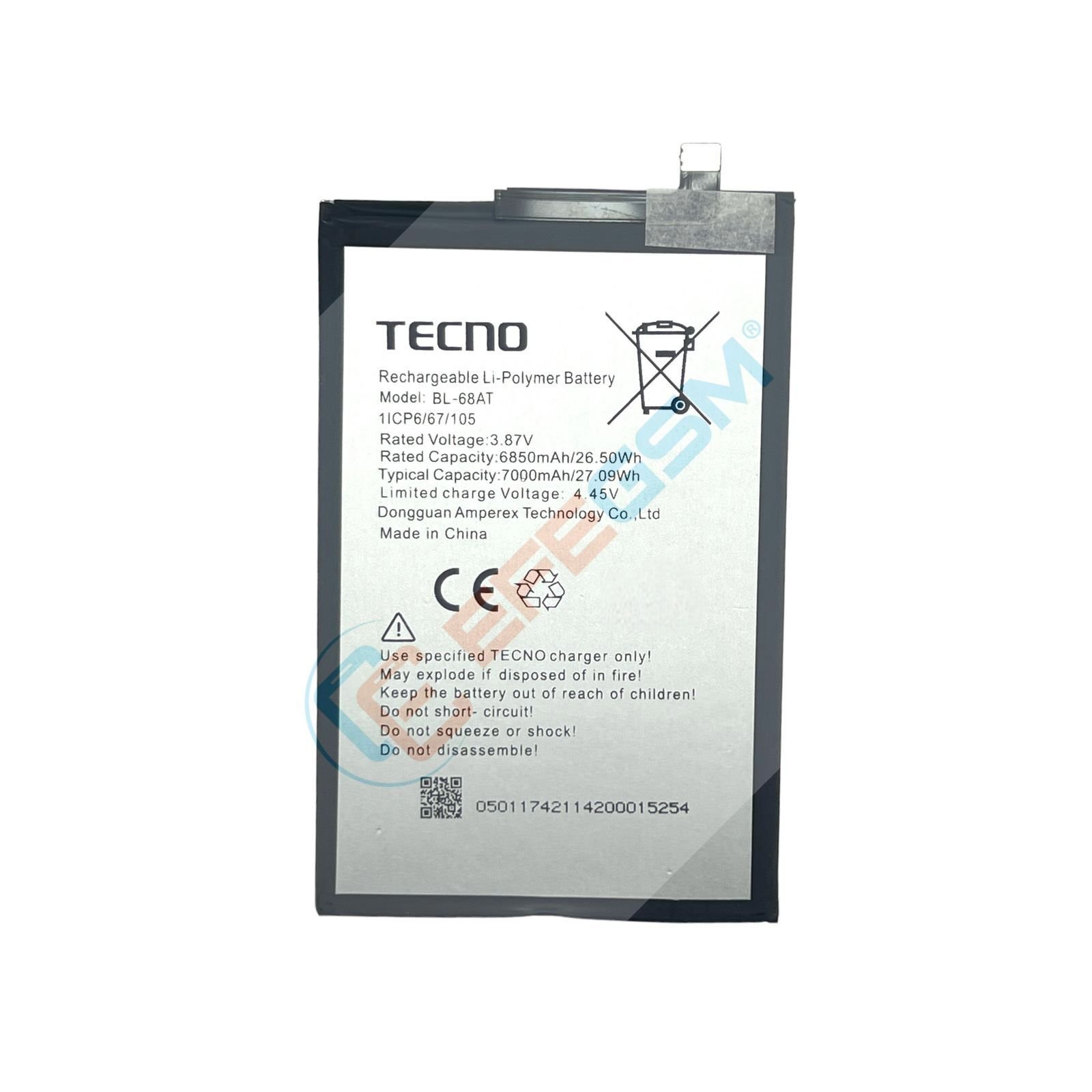 Tecno Pova 3 (BL-68AT) Batarya