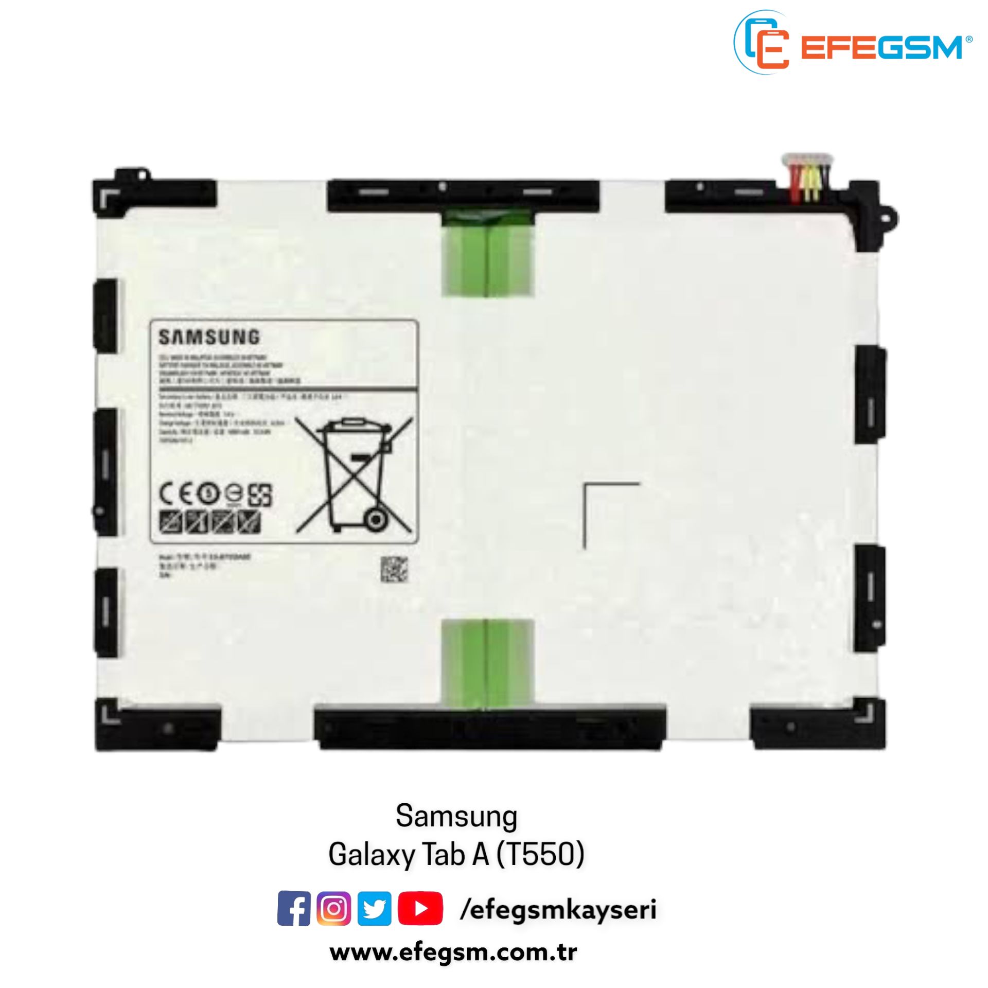 Samsung Galaxy Tab A (T550) Batarya