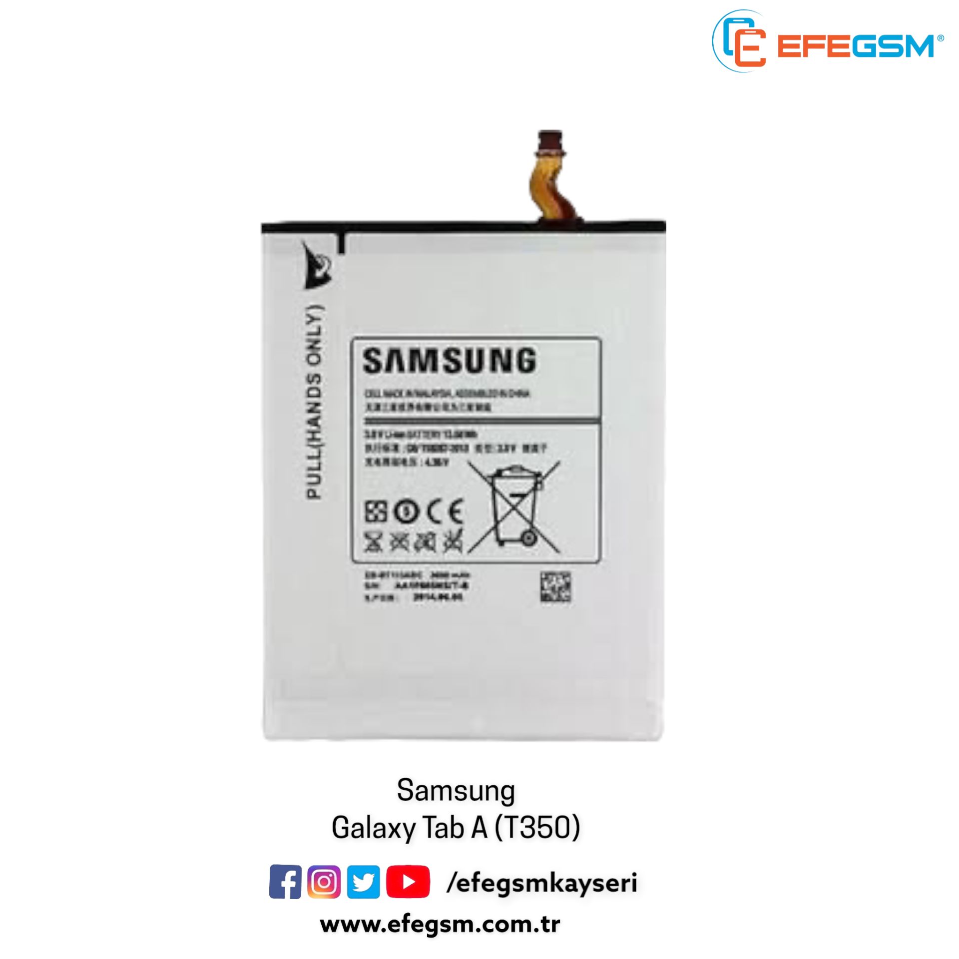 Samsung Galaxy Tab A (T350) Batarya