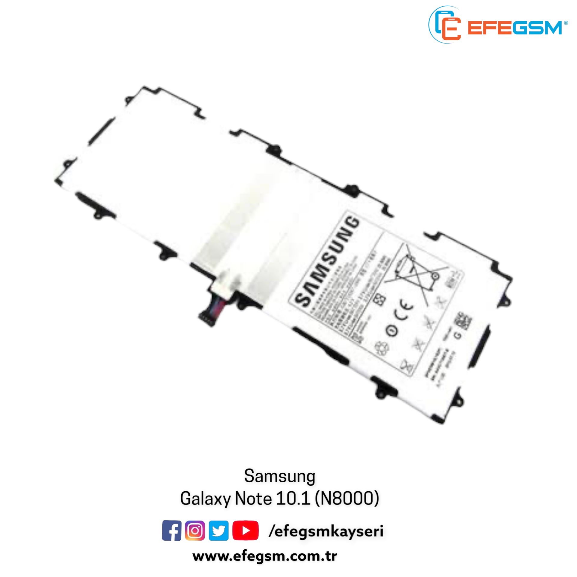 Samsung Galaxy Note 10.1 (N8000) Batarya