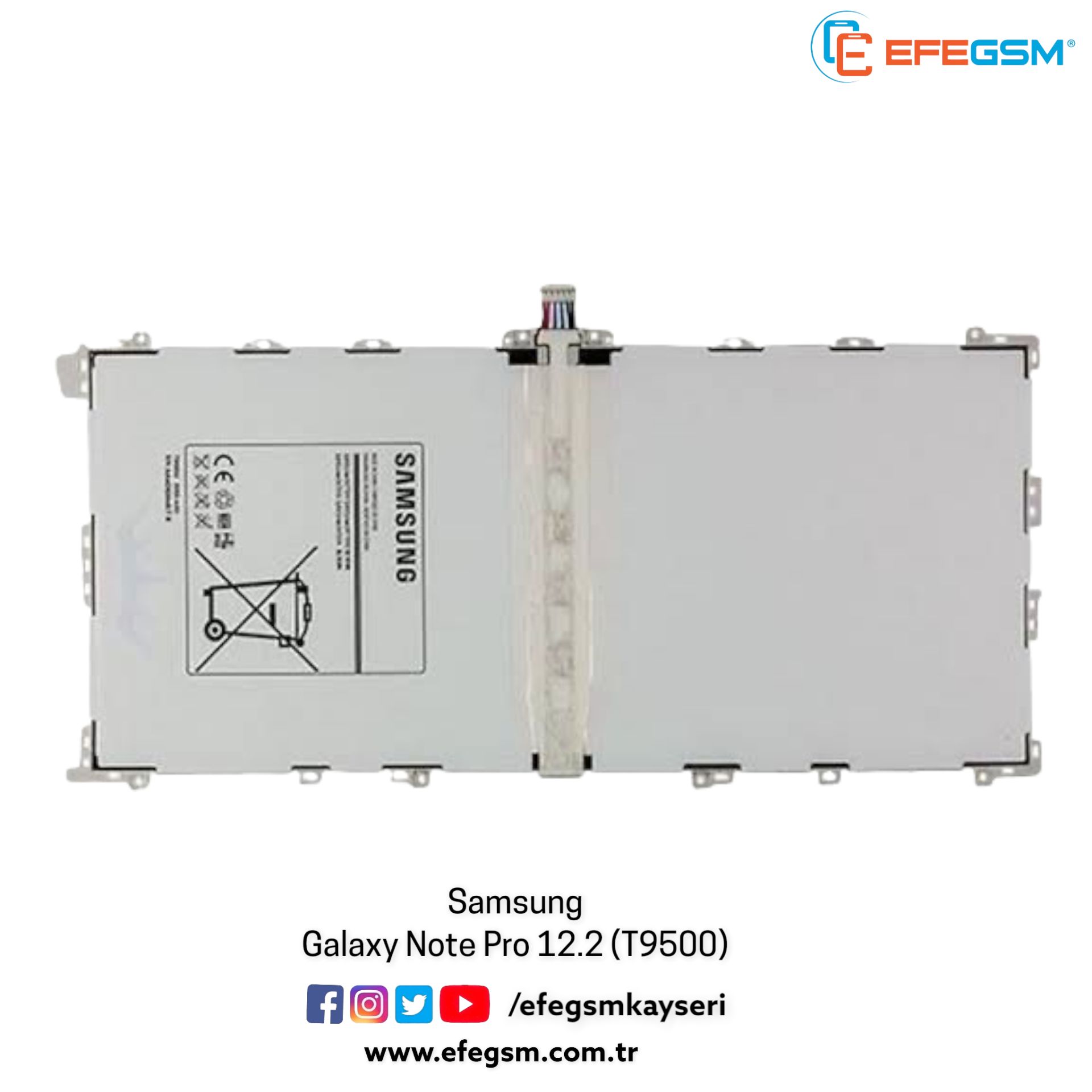 Samsung Galaxy Note Pro 12.2 (T9500) Batarya