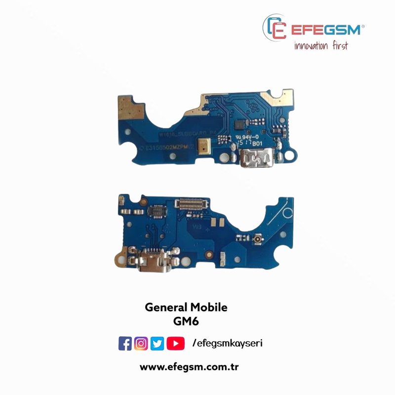 General Mobile GM6 Alt Bord